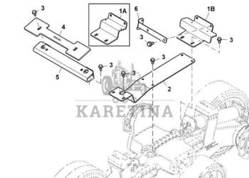 John Deere 9470RX - Uchwyt RE580765 (Gąsienice i obciąźniki)