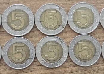 Monety 5 zł, 10szt z 2008 roku, niski nakład - rzadkość!!!