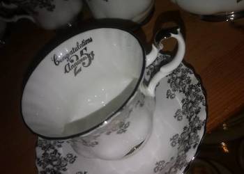 Filiżanka. Srebrne wesele,   Royal Albert.