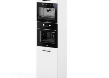Słupek Kuchenny Stojący 60cm Piekarnik Mikrofala S60m Spremium Biały Mat
