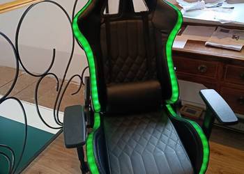 Krzesło podświetlane gamingowe