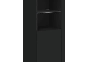 Szafka z oświetleniem LED czarna 41x37x100 cm WM-836645