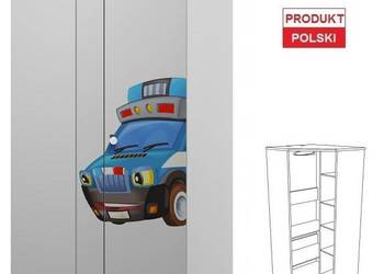 POLICJA 8 - N27 szafa narożna dziecięca 70x70 w.190