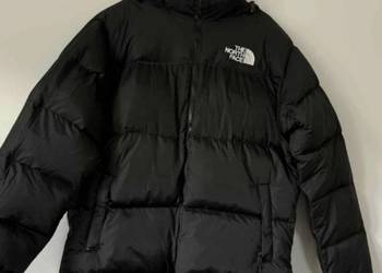Czarna puchowa kurtka the north face