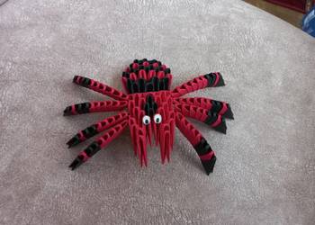PAJĄK z origami - rękodzieło, ozdoba, prezent PAJĄK z origami - rękodzieło, ozdoba, prezent