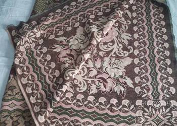 Duża narzuta na łóżko, kapa, gobelin, podwójna  194/234 cm PRL