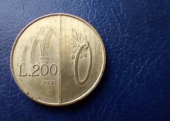 Stare monety 200 lir 1993 San Marino