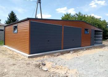 GARAŻ  blaszany wiata Wzmocniony PROFILAMI Producent SZYBKA REALIZACJA