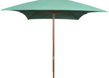 Parasol ogrodowy 200x300 cm drewniany stelaż zielony WM-42959