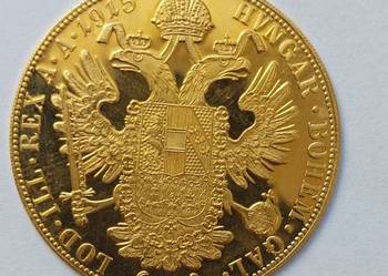 Złoty dukat czworak 4 dukaty austriackie 1915