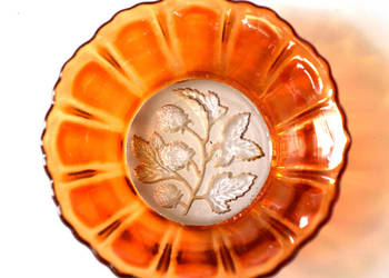 Miseczka Hortensja Carnival Glass PRL