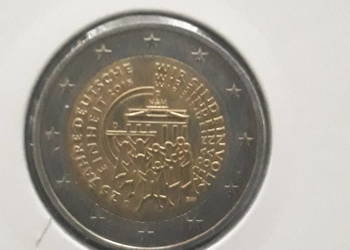 2 Euro Niemcy-25 r. Zjednoczenia Niemiec-men.D-2015 r.