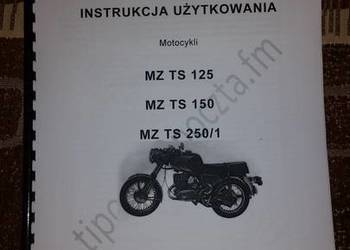 NOWA Instrukcja obsługi motocykla MZ TS125 TS150 TS250/1