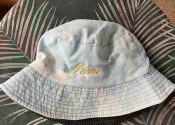 Dwustronny kapelusz bucket hat Mia jeans bawełna