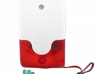 Przewodowy alarm stroboskopowy, migające światło 220 V, sygnał dźwiękowy