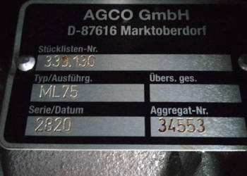 Skrzynia biegów Vario ML75 Fendt 312
