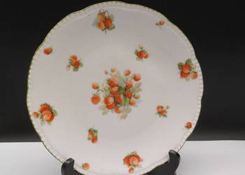 Stary Porcelanowy Talerz SCHUMANN ARZBERG Motyw Truskawek / Patera Ścienna