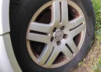 Koła Volkswagen 5x100, 195/65R15.stan bdb.Prawie nowe opony wielosezonowe