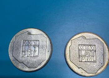 1974 Polska 200 złotych 30-lecie PRL SREBRNA moneta - 2 sztuki