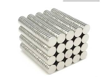 Silny magnes neodymowy walcowy 4x1mm | 10 sztuk