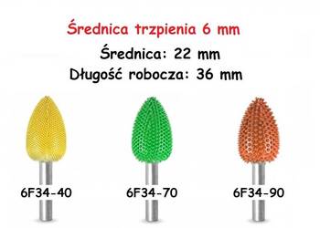 FREZ TRZPIENIOWY DO DREWNA 6F34 PŁOMIEŃ TRZPIEŃ 6MM SABURRTO