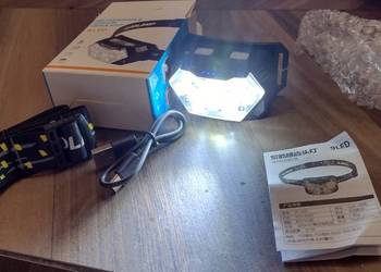 Lampka 2000 Lumen latarka czołowa czołówka 9 LED mocna