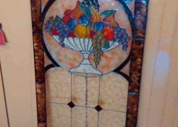 Witraż szklany 142 x 53 cm