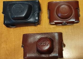 Komplet, zestaw 3 futeralów, etui, pokrowców na aparaty fotograficzne