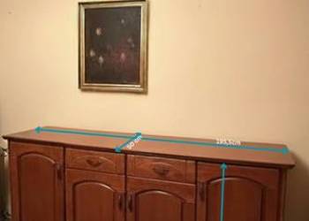 Komoda duża drewniana