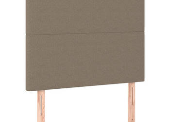 Zagłówki do łóżka 2 szt. taupe 100x5x78/88 cm tkanina WM-3116046