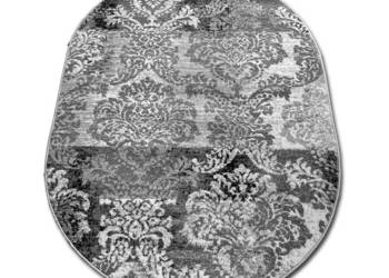 DYWAN OWALNY 160X230 GĘSTY WŁOS LAILA 15752 GREY NOWOCZESNY MIĘKKIE RUNO
