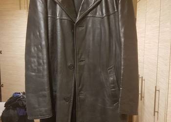 Płaszcz skórzany męski