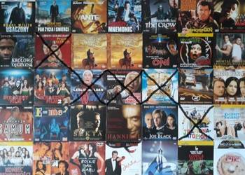 Kinowe filmy DVD płyty 1 sztuki kosztuje 2 zł