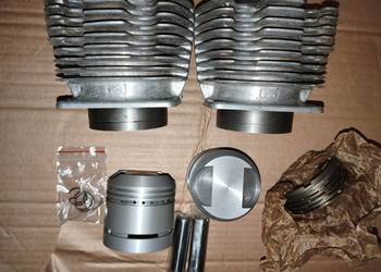 Cylindry Dniepr MT K650 po szlifie 78.5 z nowymi tłokami Almot