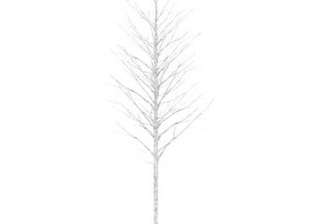 Brzoza z oświetleniem 672 ciepłe białe LED 400 cm WM-345147