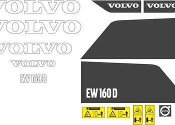NAKLEJKI NA KOPARKĘ VOLVO EW160D