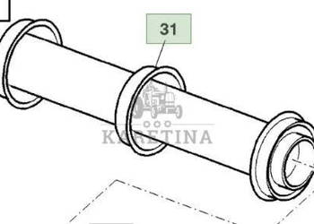 John Deere 9780CTS 9780 CTS Bęben Podajnika Przenośnika AZ100477 AZ55133