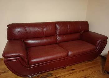 Skórzany komplet wypoczynkowy