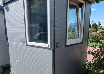 UŻYWANY KONTENER SOCJALNY TYPU PORTIERNIA STRÓŻÓWKA WARTOWNIA ok. 2x1,8M