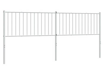 Metalowe wezgłowie białe 200 cm WM-350969