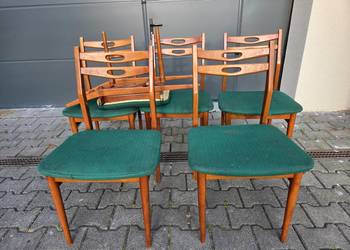 Komplet 6 krzeseł z lata 60/70 Mid-Century Modern Vintage PRL