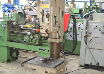 Wiertarka słupowa WMW Heckert  - SABO - BS 40 z obrotowym stołem . . STAN T