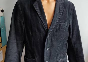 Marynarka sztruksowa Carry męska czarna