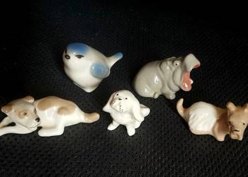 Łomonosow porcelanowe mini figurki