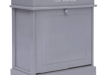 Szafka na buty szara 50 x 28 x 58 cm drewno paulownia WM-284084