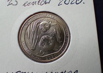 Stare monety 1/4 dolar 2020 D Samoa USA