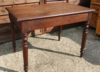 Stół drewniany toczone nogi antyk vintage