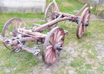 WÓZ konny drewniany, stalowe okucia