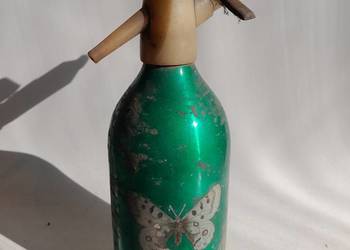 Stary syfon z czasów PRL do gazowania wody CO2 retro vintage