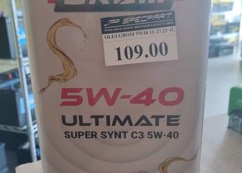 Olej syntetyczny GROM 5W-40 Ultimate Super Synt C3 Szczecin W. Kadłubka 39